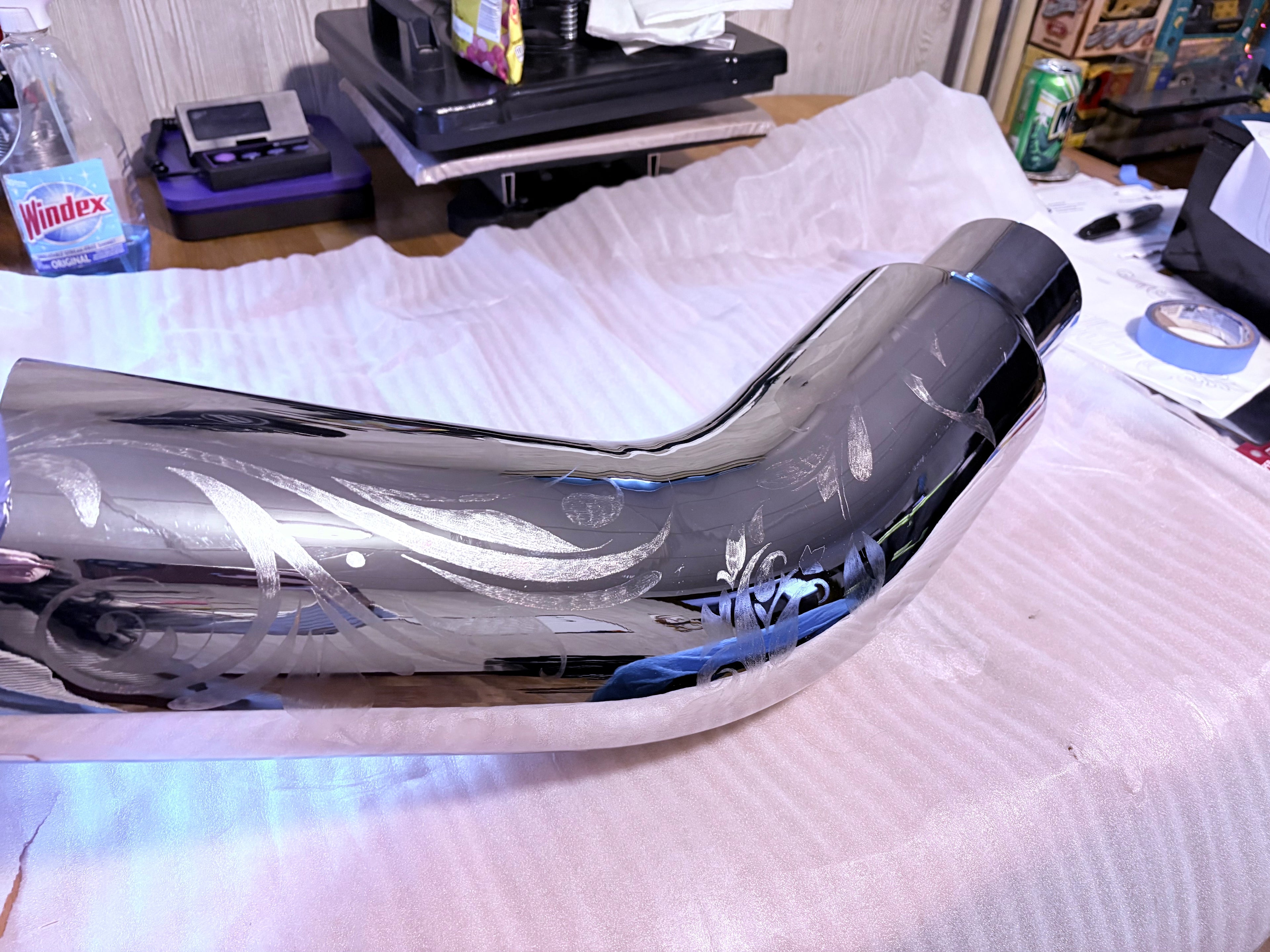 Engraved Exhaust Tip