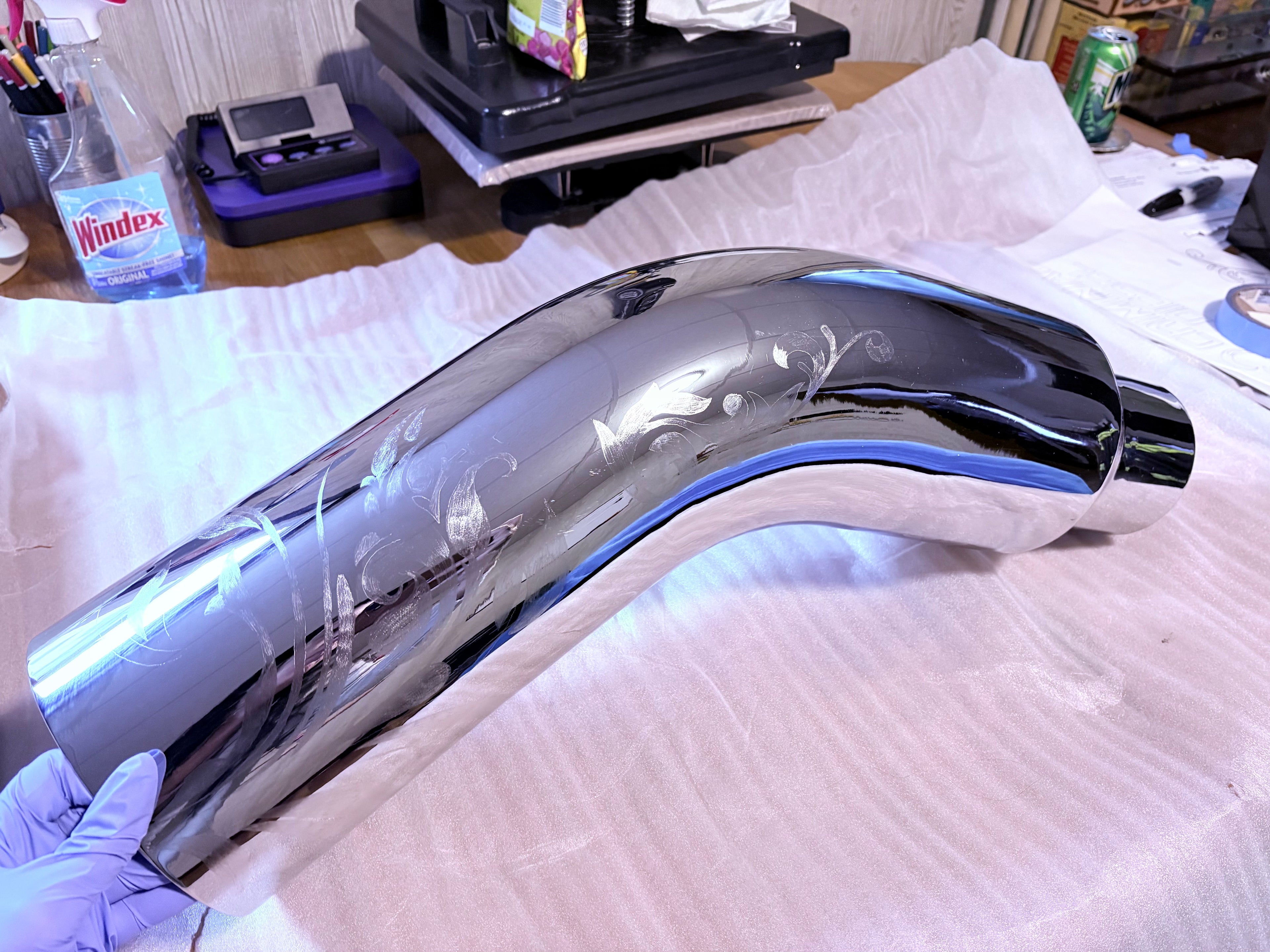 Engraved Exhaust Tip