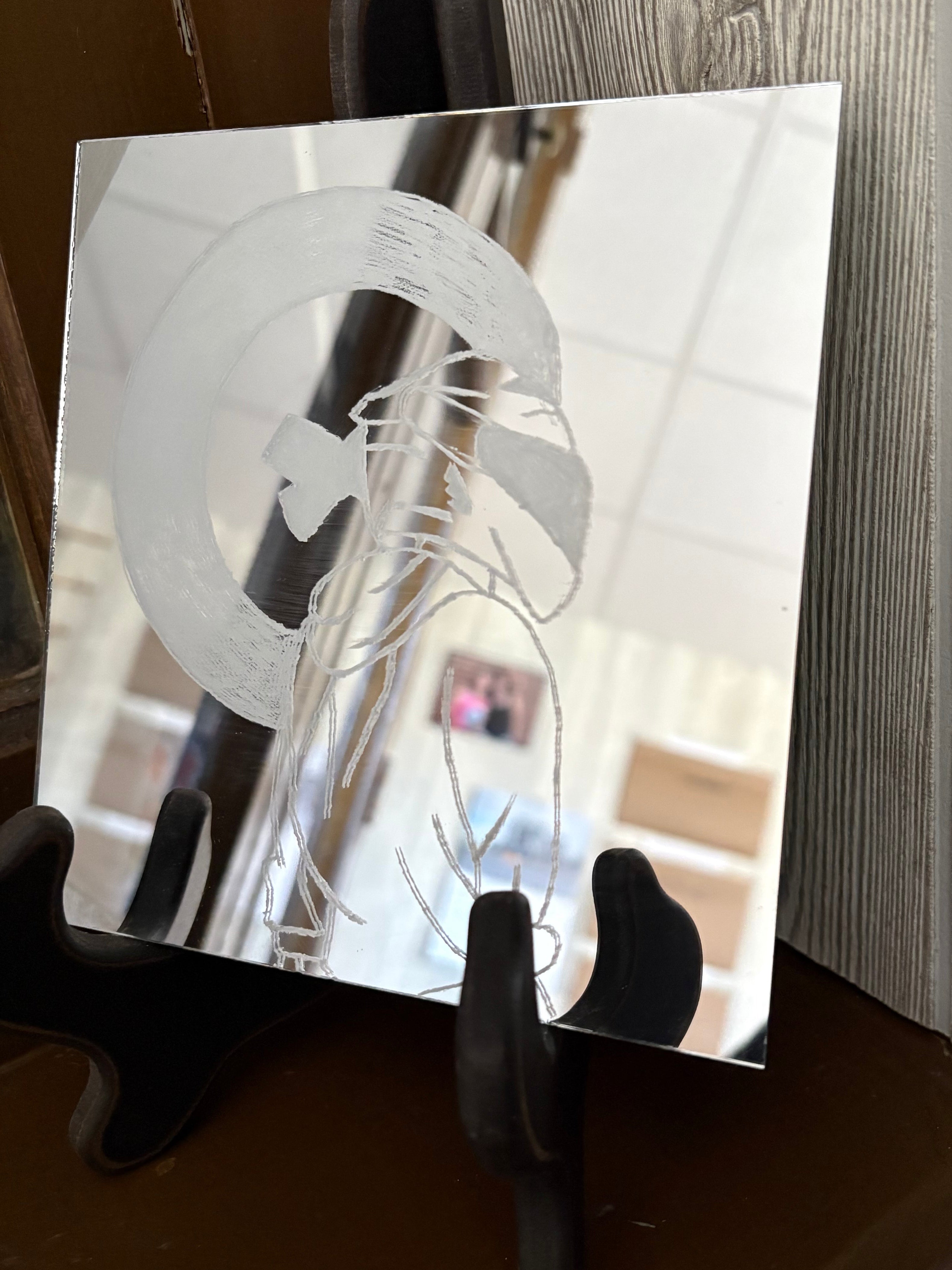 Engraved House Mirrors